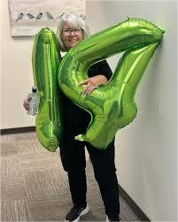 Number 7 Balloon by Light Green - 40 Inch Birthday Decoration for Girls & Women
