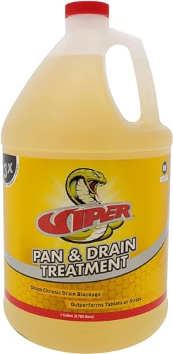 Refrigeration Drain Cleaner Enzyme Treatment 1 Gal for Slime & Sludge - Yellow RT800G