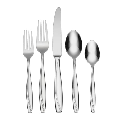 Oneida Camlynn Mirror 45-Piece Flatware Set for 8 - Stainless Steel, Service for 8