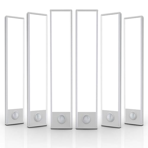 8 Inch Wireless Rechargeable LED Under Cabinet Light with Motion Sensor - White
