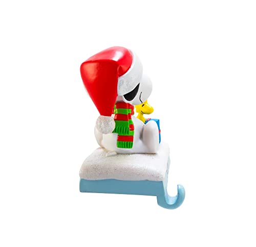Snoopy & Woodstock Stocking Holder – Kurt Adler 4.6" Brass Resin