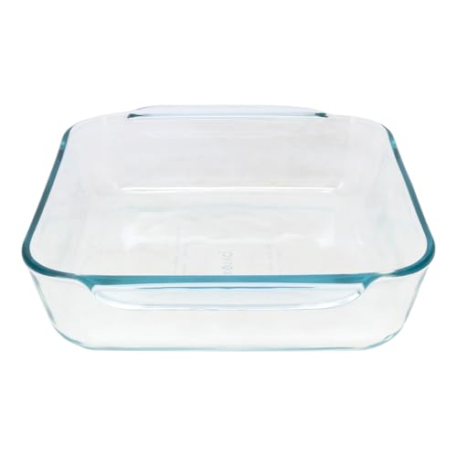 2 Qt Clear Square Glass Baking Dish - Oven & Microwave Safe