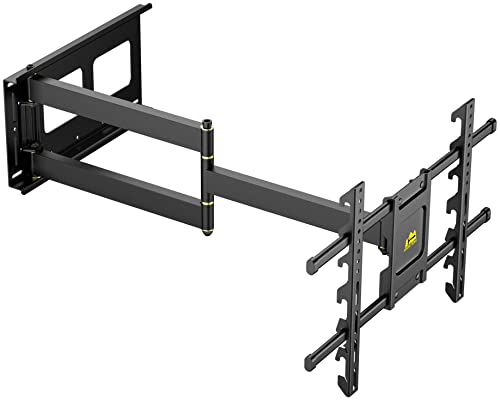 Long Arm Wall Mount for 42-90 Inch TVs up to 150 lbs - Corner Full Motion Bracket - Fits VESA 200x100 to 600x400mm - Extend, Tilt, Swivel, Height Adjustable