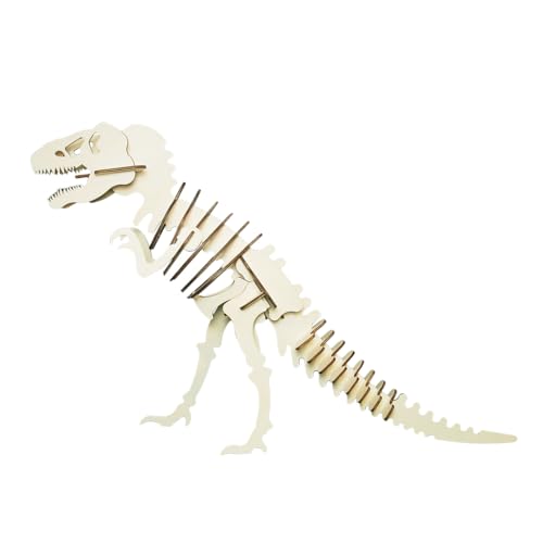 ARMLAZER Big Dinosaur 36 inch.3D Wood Puzzle Dinosaur Block DIY Home Decor Handmade Skeleton Dinosaur DIY¡¦Dinosaur Large 62cm (Large)
