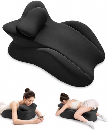 Memory Foam Wedge Pillow 27° Ergonomic Support for Back and Neck