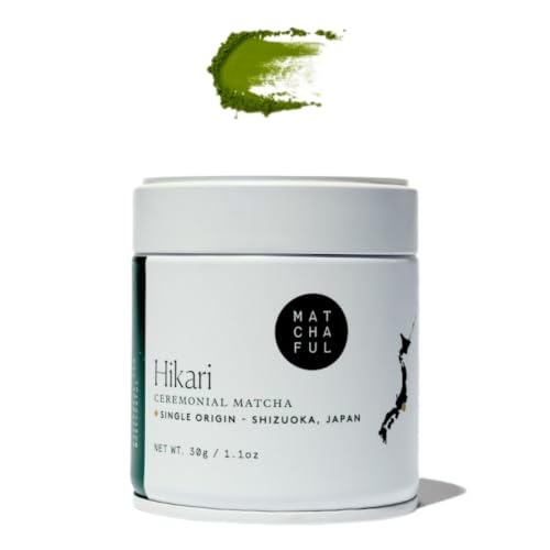 Matchaful Hikari Single Origin Ceremonial Matcha 30g Tin - Premium Japanese Green Tea