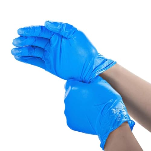 Jointown Small Vinyl Exam Gloves - Latex-Free, Powder-Free, Disposable, Blue, Case of 1,000