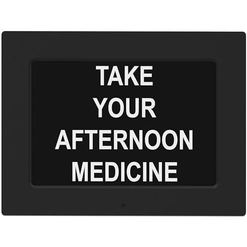 Extra Large Digital Alarm Clock for Seniors - Black, 12 Inches - Easy Read, Large Display, Auto-Dimming