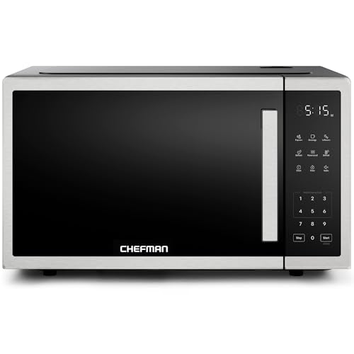 Chefman Countertop Microwave 1.1 Cu Ft, 1000W, Stainless Steel, Variation: Stainless / 1.1 Cu. Ft