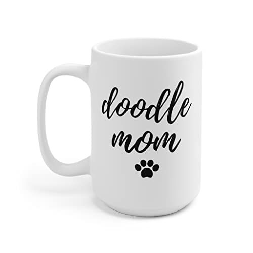 Panvola Doodle Mom Dog Lover Gifts Mug 15oz White