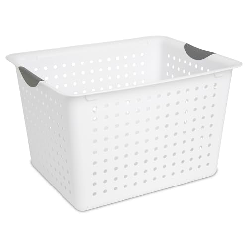 Sterilite Deep Ultra Basket 6-Pack | Open Top Plastic Storage Organizer