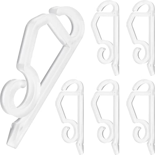 Ourtroness Transparent Outdoor Christmas Gutter Light Clips, 100 Pcs