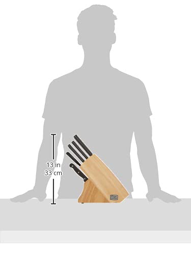 Chicago Cutlery Essentials 15-Piece Stainless Steel Knife Block Set with Sharp Chef Knives & Scissors