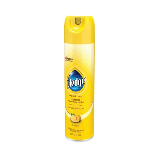 Furniture Polish Spray with Lemon Scent - 9.7 Oz Aerosol, Pack of 6