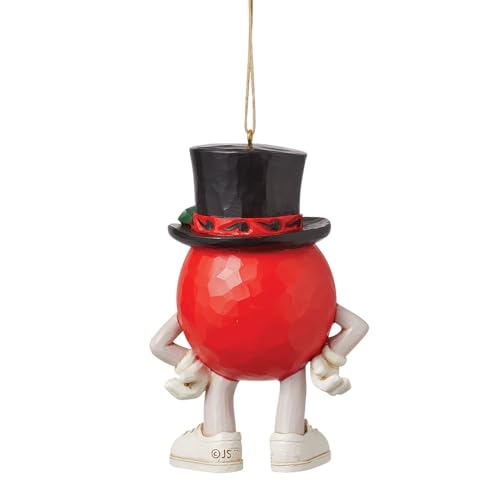 Jim Shore M&M's Red Character Ornament - Holiday Hanging Decor, 4.33 Inch