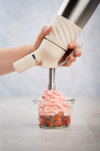 Mini Whipped Cream Dispenser Ivory 1/2 Pint for Desserts & Toppings