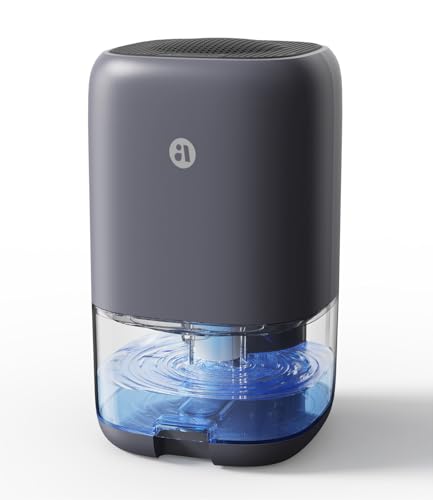 TABYIK Z-Grey 35 OZ Quiet Dehumidifier for Bedroom & RV, Auto Shut Off, Compact
