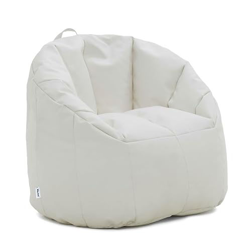 Big Joe Milano Outdoor Beanbag Chair White Marine - Weatherproof Deck & Patio Seat