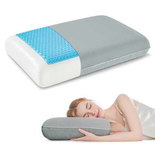 Gel Cooling Pillows for Hot Sleepers, Memory Foam Pillow with