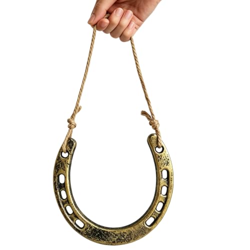 Cast Iron Horseshoe Wall Decor Lucky Horse Shoe Ornament Rustic Home Accent