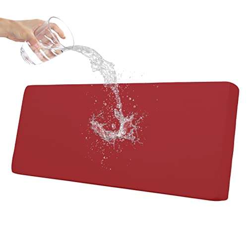 Easy-Going Waterproof 1-Piece Oversized Sofa Cushion Cover – Christmas Red (Variation: Oversized Sofa Cushion / Christmas Red)