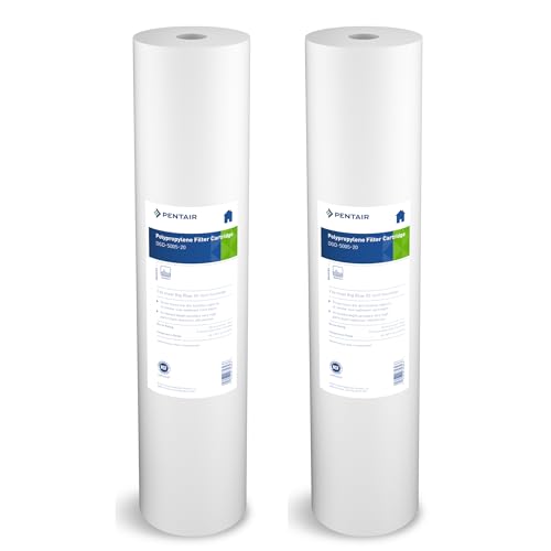 20-Inch Whole House Sediment Filter Cartridge 5 Micron Pack of 2 - Dual-Gradient Polypropylene