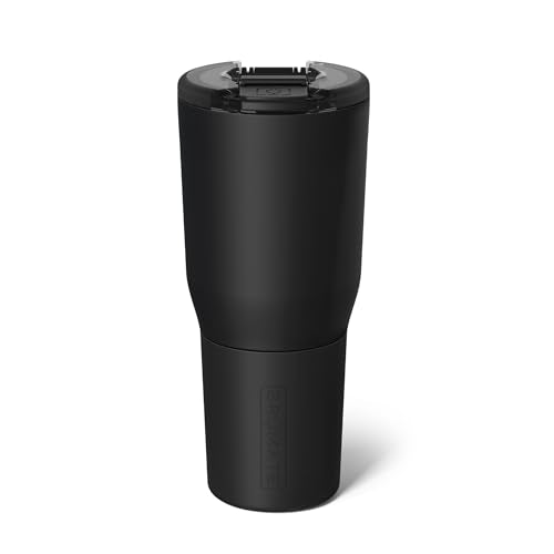 Insulated Travel Mug - 35oz Leakproof Tumbler with Matte Black Finish