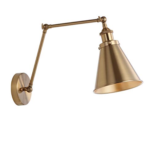 Jonathan Y Rover Brass Gold 1-Light Wall Sconce Set of 1 – Modern Home Decor