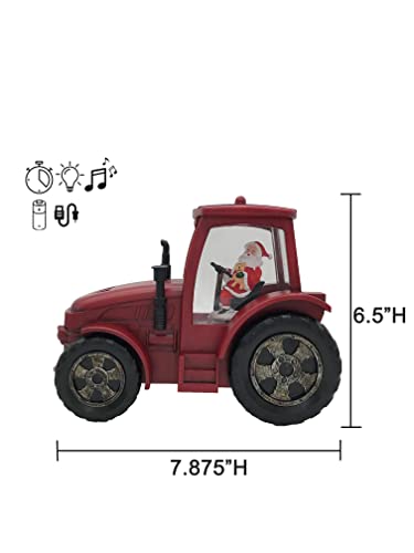Victory Creative Christmas Holiday Illumination Santa in Tractor