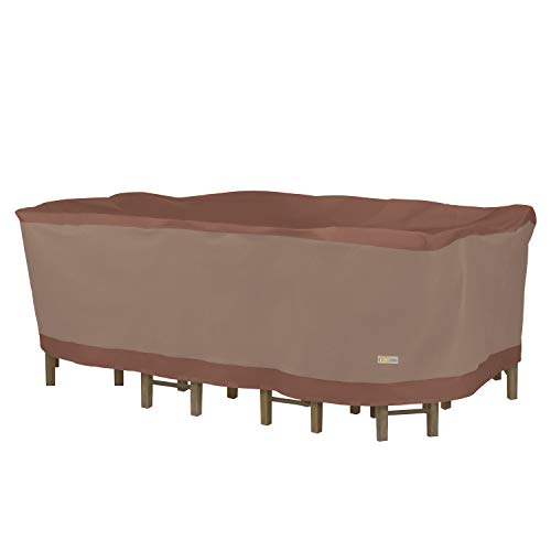 DUCKCOVERS Ultimate Waterproof Rectangular/Oval Patio Table with