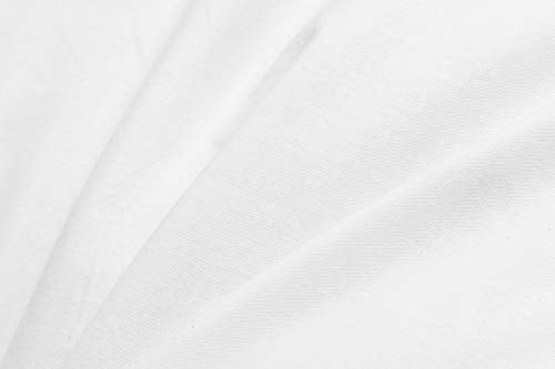 Goose Feather Down Bed Pillows 2 Pack - Standard/Queen, High Fill, Double-Layer Cotton Cover