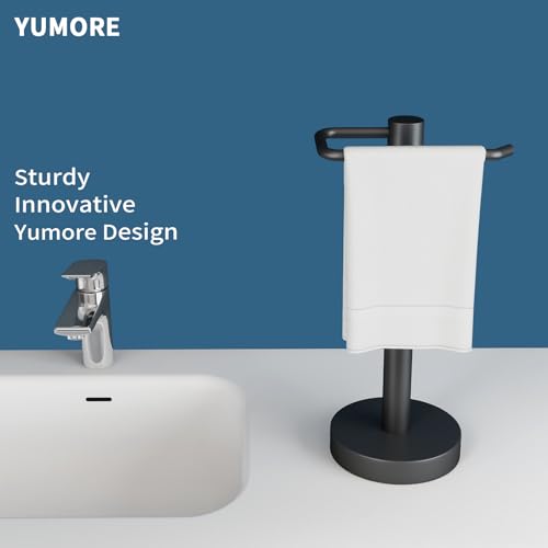 YUMORE Pro Max Matte Black Hand Towel Stand Countertop - Stable & Versatile