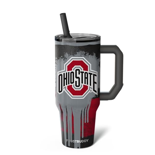 40oz Stainless Steel Tumbler - Ohio State Drip | Double Wall Insulated Flip Lid