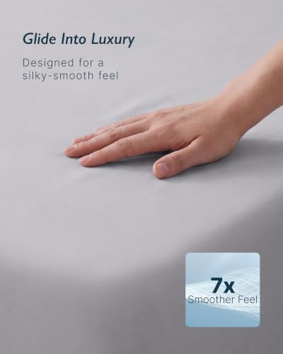 Breescape King Fitted Cooling Sheet Gray Deep Pocket Bed Sheet - QMax >0.46