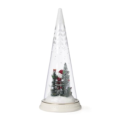 Lenox Merry & Magical Light-Up Santa Figurine - Porcelain Glass Encased 11.5in