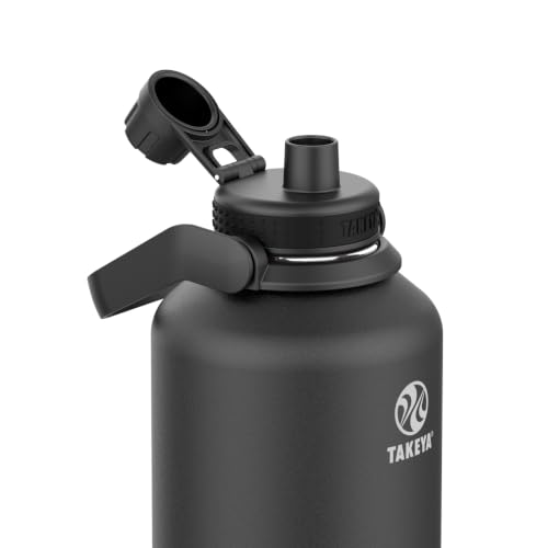 64 oz Vacuum Insulated Stainless Steel Water Bottle with Spout Lid - Onyx