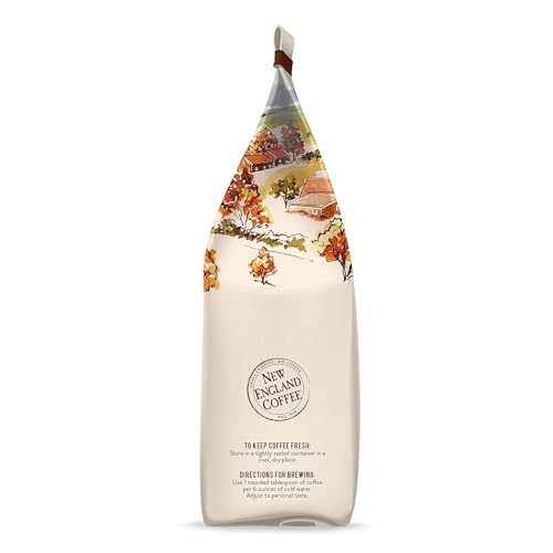 New England Coffee Pumpkin Spice Ground Coffee 11oz - Pack of 3, Arabica, Kosher