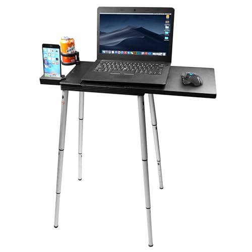 Portable Laptop Desk Stand - Adjustable Height Foldable Workspace for Travel & Home