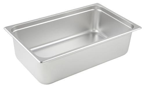 Full Size 6-Inch Deep Stainless Steel Steam Pan - Anti-Jam Hotel & Restaurant Pan - Variation of 1