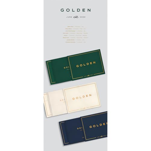 K-Pop BTS Jungkook Golden 1st Solo Album Set with Photobook CD Poster
