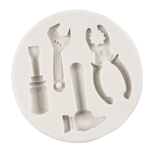QDMOLDS Style A Construction Tools Silicone Mold for Cake & Chocolate Decoration