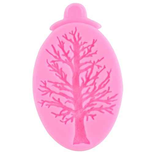 ZiXiang Christmas Tree Fondant Cake Silicone Mold For Xmas Birthday Party DIY Cake Decorating Cupcake Topper Polymer Clay Candy Chocolate Gum Paste Set Of 2