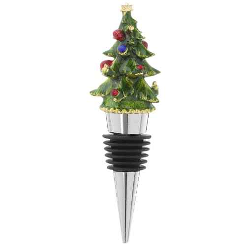 Christmas Wine Bottle Stopper: Decorative Christmas Tree Shape Wine Bottle Sealers for Christmas Party Wine Bottle