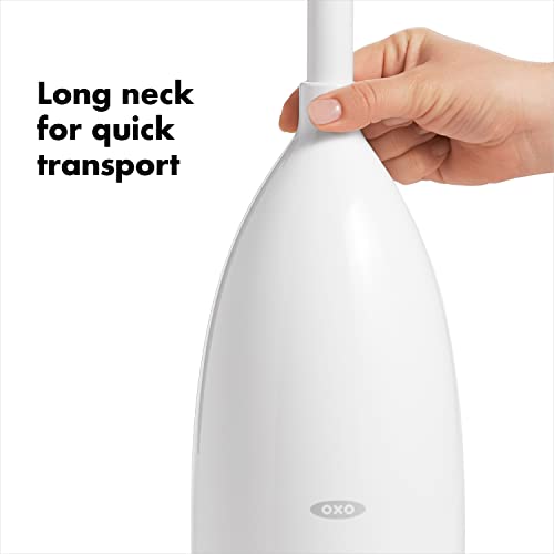 OXO Good Grips Toilet Brush with Rim Cleaner and Storage Canister