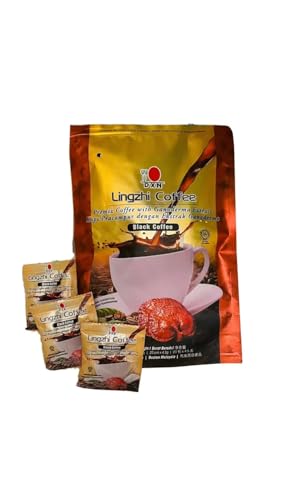 DXN Lingzhi Black Coffee 3 in 1 Instant Coffee Pack of 1 - 3 Ounces