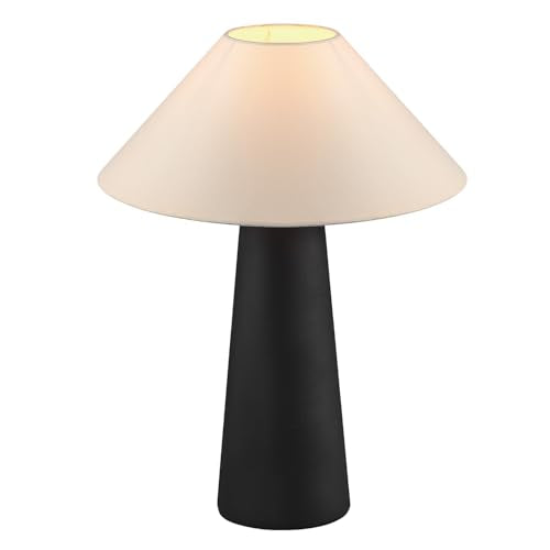 Globe Electric Novogratz 18" Black Ceramic Table Lamp with Fabric Shade
