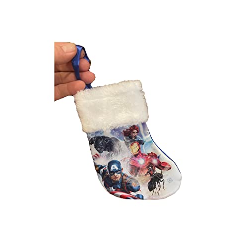 Avengers Christmas Stocking Gift Card Holder | Mini Satin Stocking Ornament - The Avengers (XS)