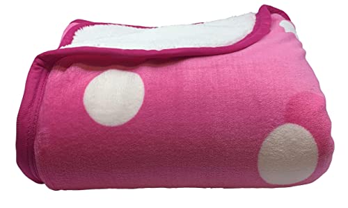 Pink Disney Minnie Mouse Sherpa Throw Blanket 50x60 Inches Kids Bedding