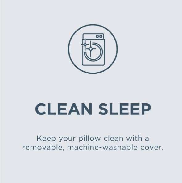 Cooling Memory Foam Pillow with Removable Cover - Rejuvenating Sleep