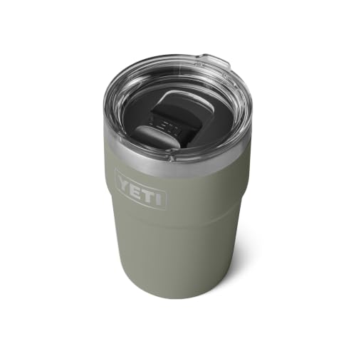 YETI Rambler 16 oz Stackable Tumbler - Pampa Green, Vacuum Insulated Stainless Steel